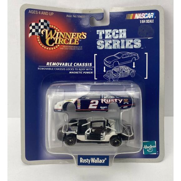 Winner’s Circle RUSTY WALLACE Tech Series 1/64 Removable Chassis Hasbro NASCAR - Picture 1 of 5
